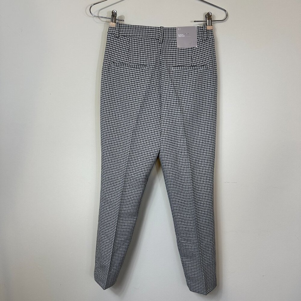 Houndstooth Trouser Slacks Women's Size 2 NWT H&M
